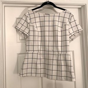 Ann Taylor Peplum Blouse Size 4